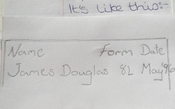 January 1996 - Dougie's writing